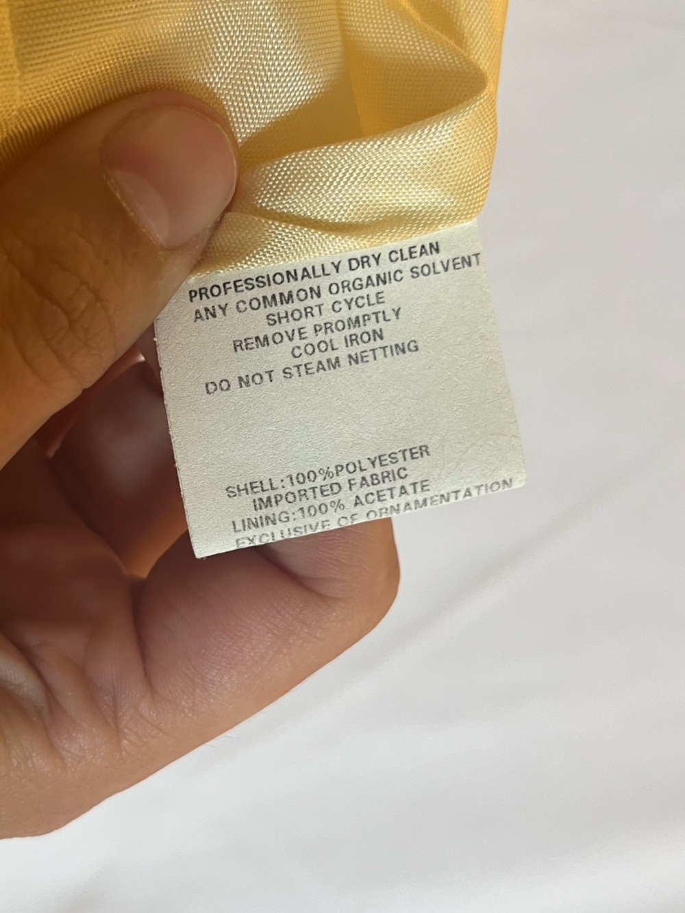 Gunne Sax Jessica McClintock butter yellow Strapless Cocktail Dress - Picture 4 of 7